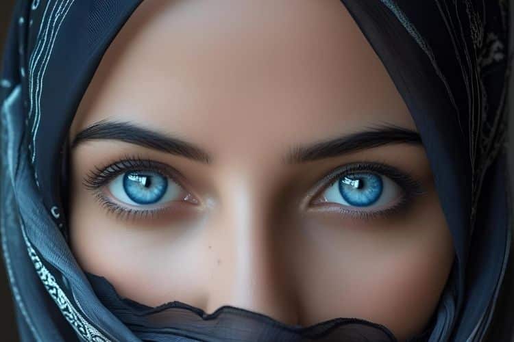 AI generált női szempár